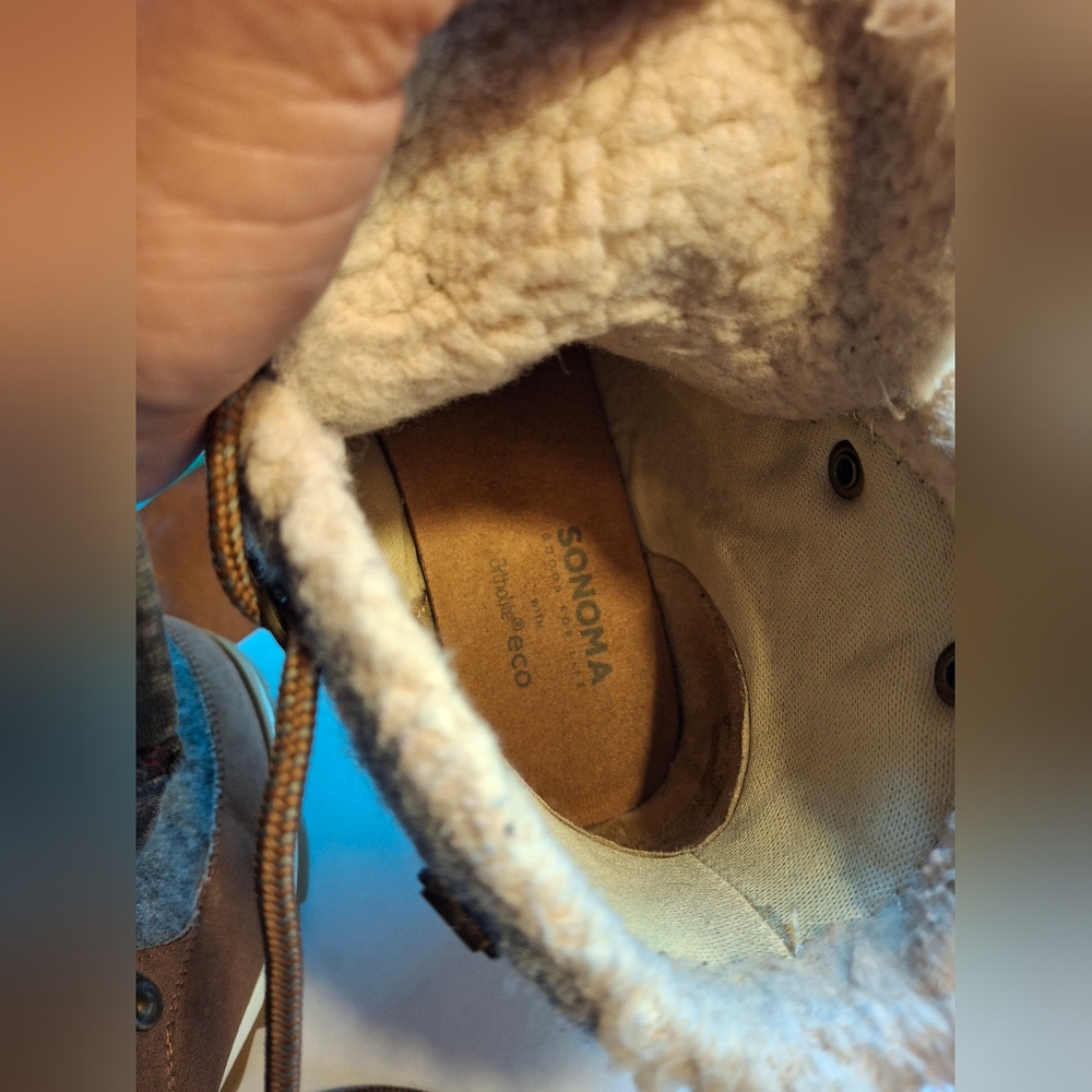 Sonoma Ankle Boots Women's 7 Cognac Orgpington OrthoLite ECO Pre-owned N Box - Picture 3 of 8